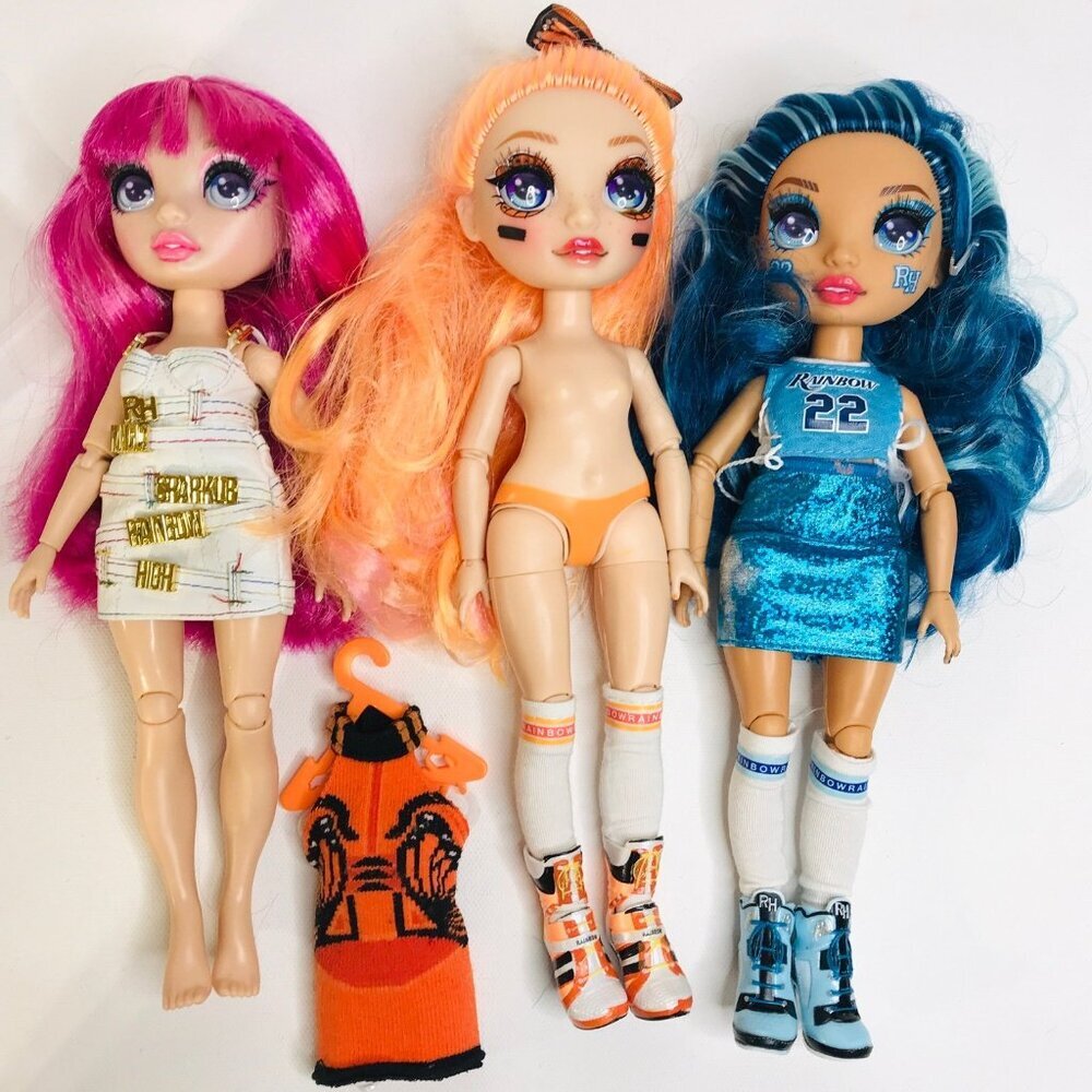 K8 Rainbow high doll lot of three dolls -